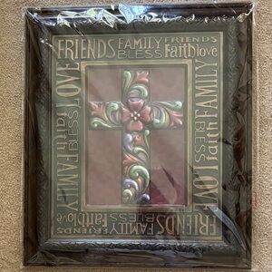 Jim Shores Cross Wall Art with Inspirational Words